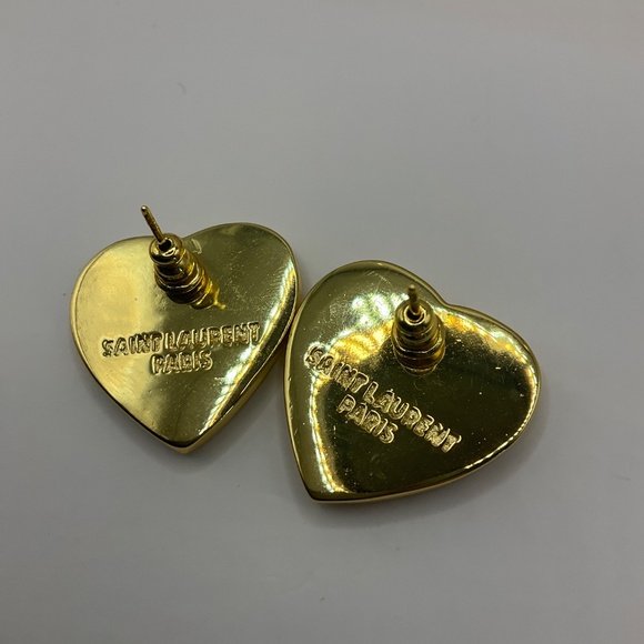 Stud earrings with heart YSL - Picture 3 of 3